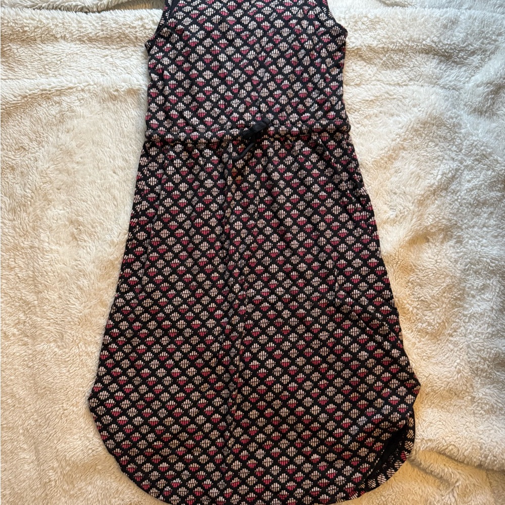 Old Navy Black and Pink Patterned Dress